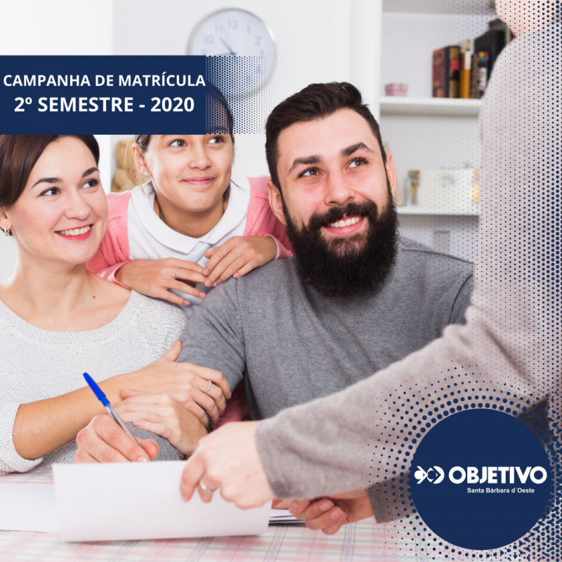 Campanha de Matrícula 2º semestre 2020